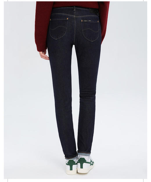 【尺码24】Lee商场同款418女清水洗中腰窄脚厚牛仔裤显瘦LWN4184MK898 商品图1