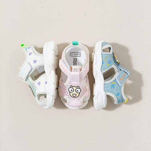 贝贝怡宝宝学步鞋凉鞋男女童夏季2022新品宝宝鞋子可爱印花舒适透气 商品图1
