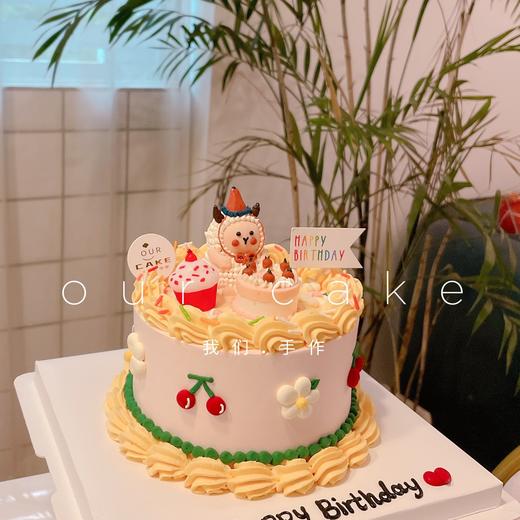 爱心小动物复古蛋糕-低糖处理无添加 商品图3