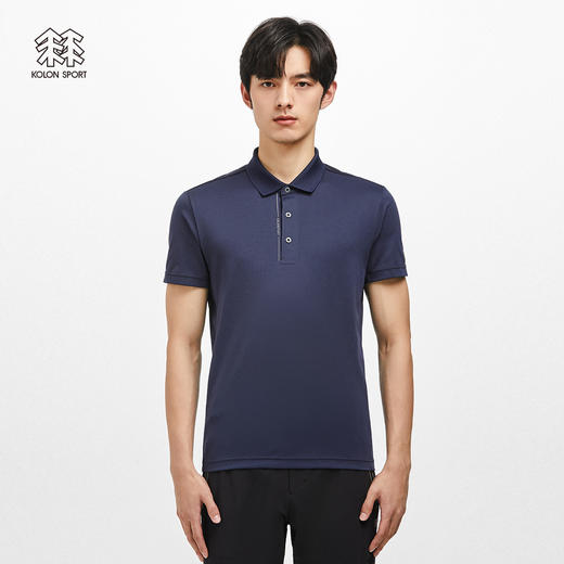 KOLONSPORT可隆POLO男款防晒UPF40+户外休闲衣轻量吸湿短袖T恤LHPT2MN219 商品图2