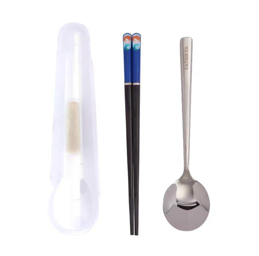 【专柜-多样屋】-合金筷便携筷勺套装 小孩男女吃饭 商品图1