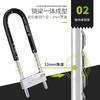 金点原子3017玻璃门锁51cm加长防盗大锁具U型固定免钥匙上锁伸缩锁超B级锁芯摩托车大门锁 商品缩略图5