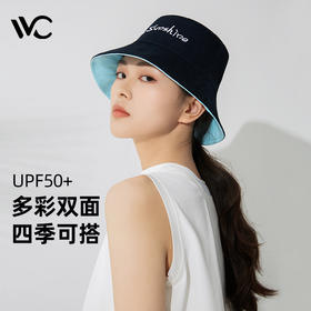 VVC 糖果色字母双面渔夫帽