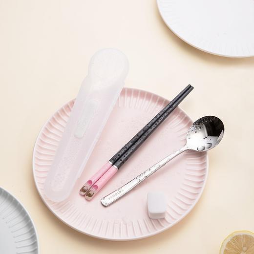 【专柜-多样屋】-合金筷便携筷勺套装 小孩男女吃饭 商品图5