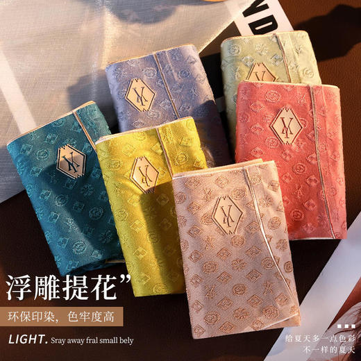 SMT 86241 时尚高腰莫代尔浮雕提花收腹提臀透气内裤 商品图2