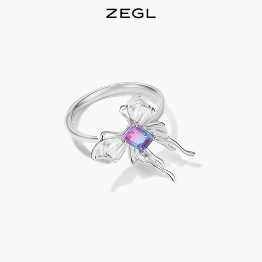 ZEGL液态蝴蝶戒指女ins风潮小众设计高级感指环开口可调节食指戒 商品图4
