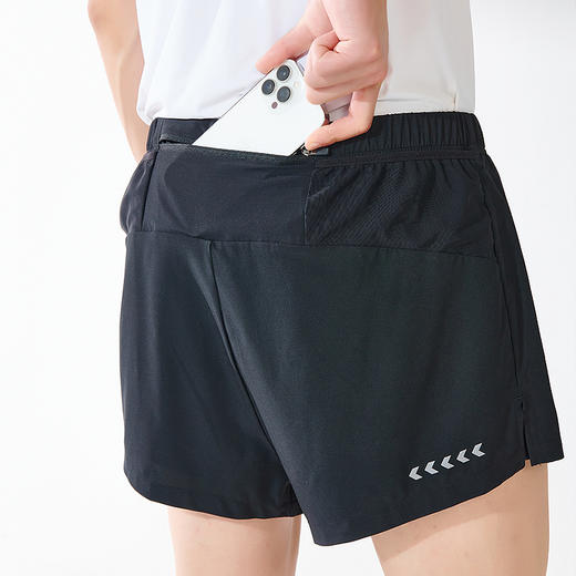 迈路士积能三分裤（带内衬）透气马拉松男女健身运动口袋跑步短裤 商品图2
