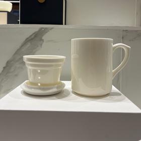 德化白瓷茶具马克杯（带logo）