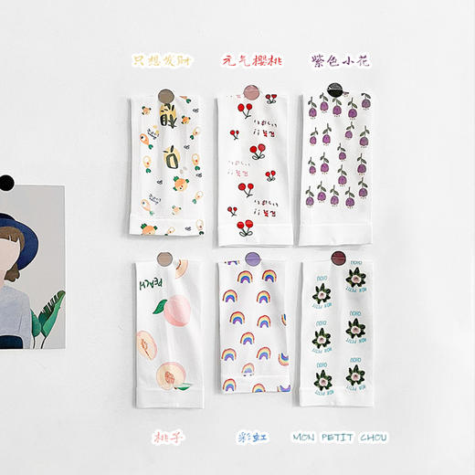 「25款可选！冰丝材质冰袖」春夏季有指户外运动骑行防护遮阳冰袖女时尚饰品创意卡通防晒护臂袖套 商品图1