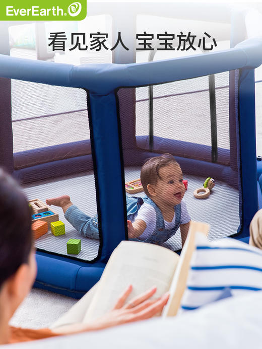 德国EverEarth 充气围栏 带门 6-24个月单品 防撞安全护栏防摔防护婴儿儿童宝宝防摔 商品图2