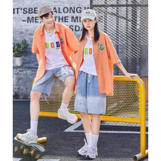 【断码清仓】HX 夏季水洗牛仔五分裤C207220003101短裤 商品图2