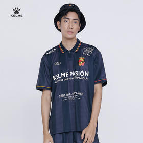 KELME卡尔美运动休闲POLO衫男子22夏季翻领透气短袖舒适宽松上衣6224PL1003