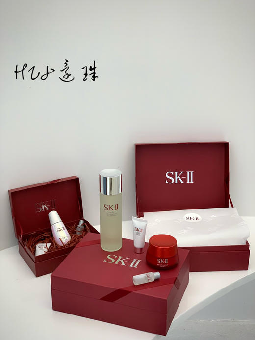 SK-II/SK2礼盒大红瓶面霜小灯泡神仙水附赠品淡化斑点耀白肌肤 商品图1