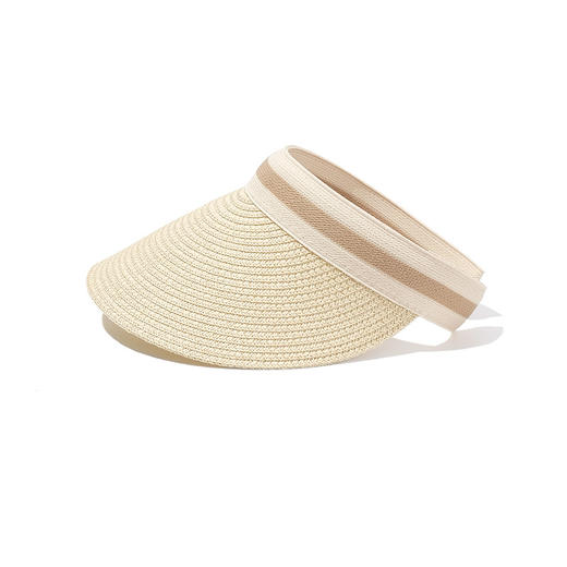 「成人、儿童均有！数款颜色可选」夏季成人防晒遮阳大檐草帽 太阳空顶帽防紫外线户外亲子帽配饰 商品图5