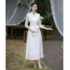 国风时尚女士中式双龙戏珠刺绣连衣裙(带腰封) LX21079 商品缩略图1