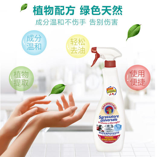 意大利大公鸡管家多能油污净600ml 马赛香/柠檬香/薰衣草香 厨房清洁去油污剂 瓦解污渍 117609/117610/117670 商品图2