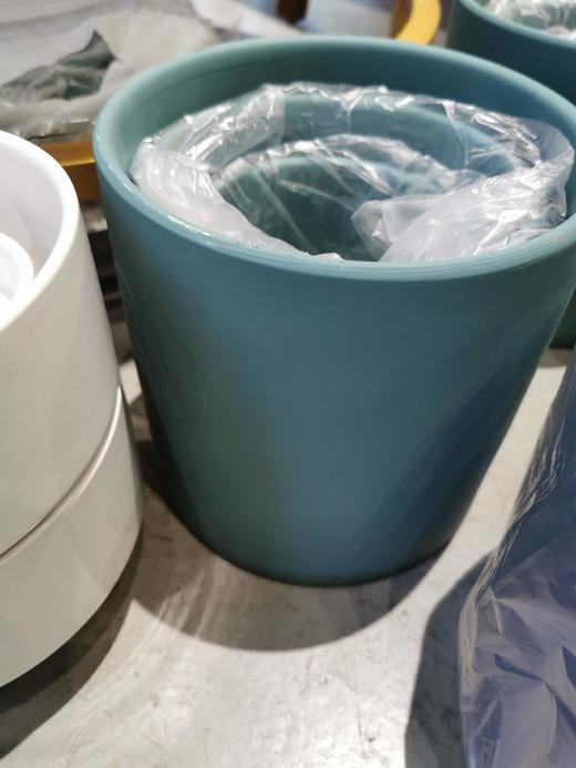 绿圆陶盆 商品图0