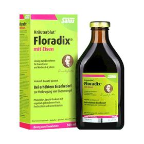 【保税区包邮直发】德国 莎露斯 Floradix 绿铁铁元液 500ml 新旧包装随机