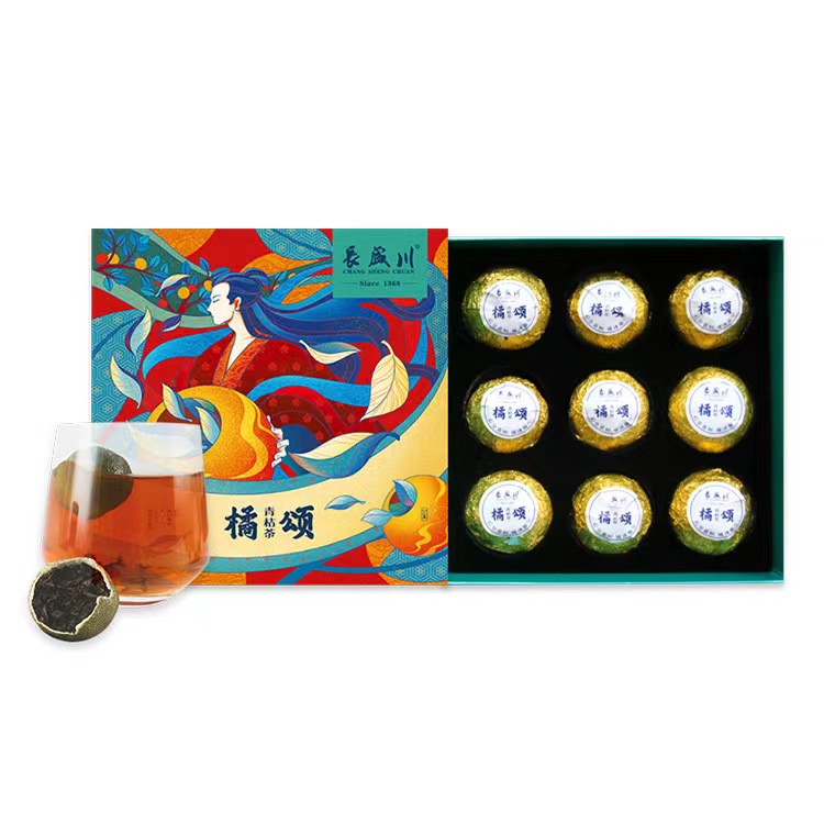 【三峡特产】长盛川小青柑 青桔茶 9颗 桔乡故里