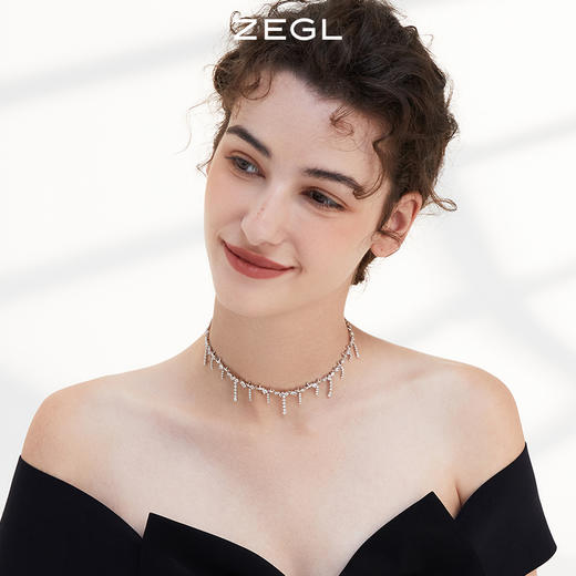 ZEGL设计师月光倾城系列四芒星项链女高级设计感轻奢小众锁骨颈链 商品图4