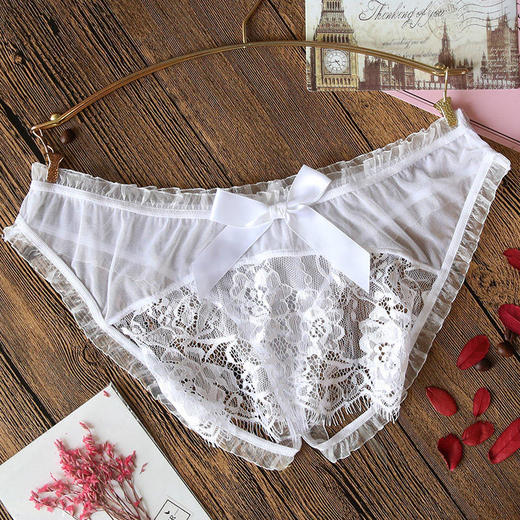 霏慕网纱蕾丝情趣内裤 商品图5