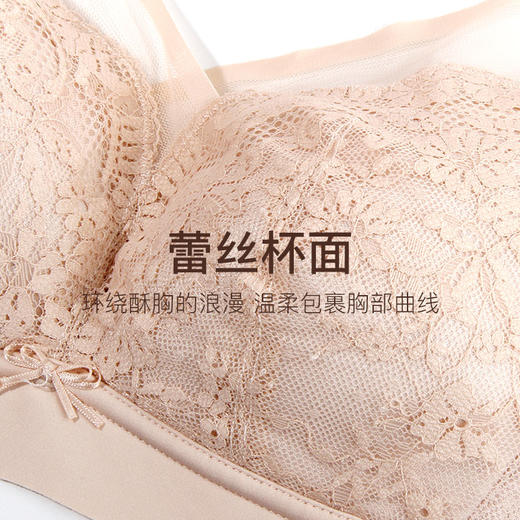 【秒杀价59.9元】【B/C杯单件】秀黛蕾丝聚拢调整型防下垂美背舒适透气轻薄文胸E5115333T【粉丝专享】【如遇缺货自动退款，介意勿拍】 商品图4