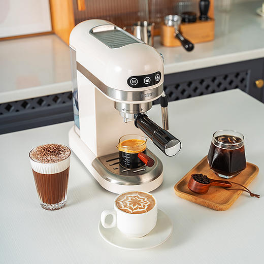 柏翠半自动咖啡机|25秒萃取，随时实现咖啡自由，简单操作易清洗 商品图0