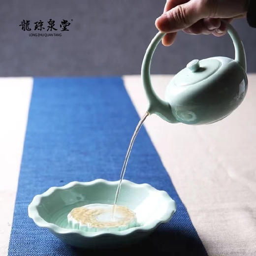 龙泉青瓷 影青 花好月圆茶具套组 商品图3