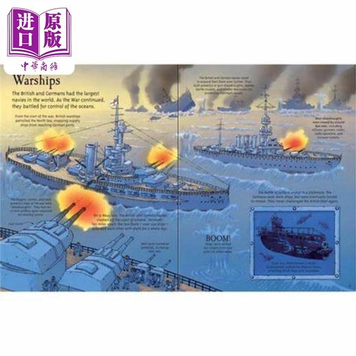 【中商原版】See Inside The First World War 尤斯伯恩看里面系列：揭秘一战 英文原版 进口原版 儿童图画书 历史 Rob Lloyd Jones 商品图2