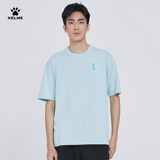 KELME卡尔美冰感轻薄运动短袖男透气夏时尚舒适体恤休闲男款上衣6224TX1061 商品图4