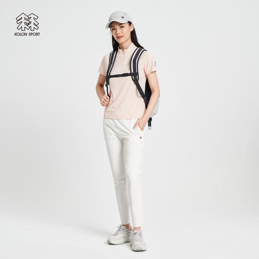 KOLONSPORT可隆户外休闲衣女款防晒UPF50+短袖吸湿打底衫弹力T恤LKZT2MN242 商品图1