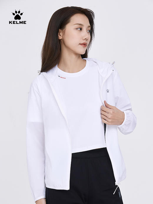 KELME卡尔美梭织外套女2020夏季新款连帽运动户外轻薄防晒皮肤衣6227WT2003 商品图1