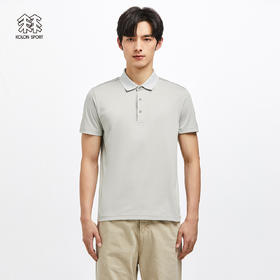 KOLONSPORT可隆POLO男款防晒UPF40+户外休闲衣轻量吸湿短袖T恤LHPT2MN219