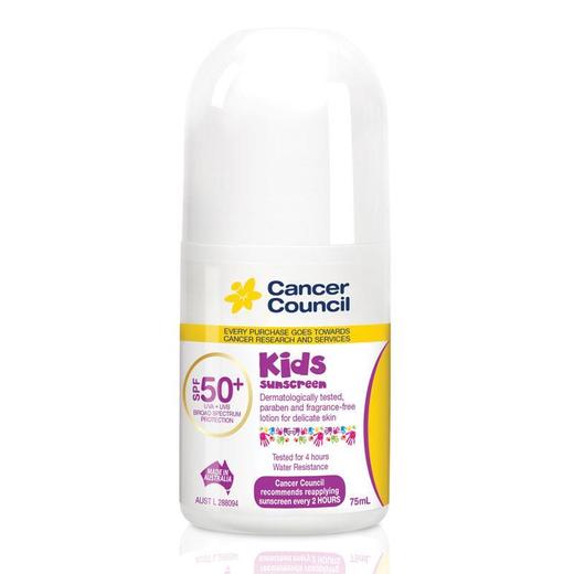 【直邮】澳洲Cancer Council澳美皙防晒霜滚珠SPF50+宝宝儿童婴幼儿75ml 商品图0