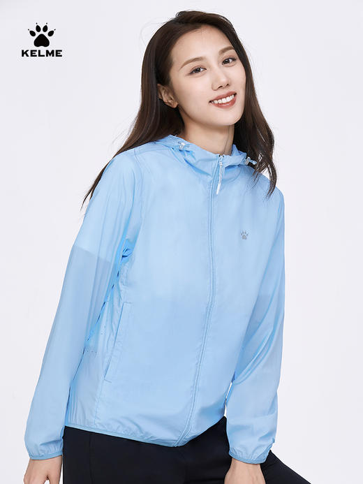 KELME卡尔美梭织外套女2020夏季新款连帽运动户外轻薄防晒皮肤衣6227WT2003 商品图2