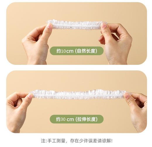 一次性加厚保鲜套100入 保鲜膜罩套 保鲜袋家用冰箱碗盖松紧口盘罩 商品图1