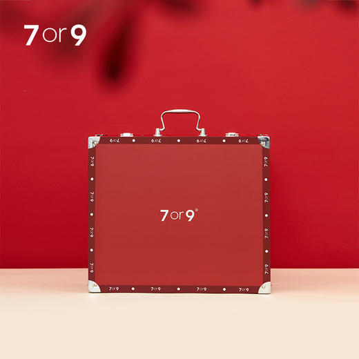 7or9-红色中式婚鞋礼盒 商品图0