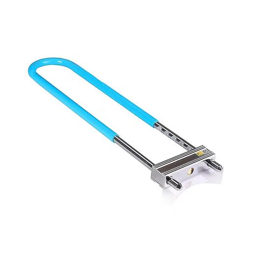 金点原子3017玻璃门锁51cm加长防盗大锁具U型固定免钥匙上锁伸缩锁超B级锁芯摩托车大门锁 商品图3