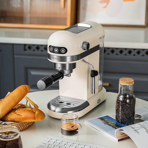 柏翠半自动咖啡机|25秒萃取，随时实现咖啡自由，简单操作易清洗 商品图1