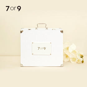 7or9-白色西式婚鞋礼盒