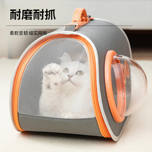 抖音爆款 猫包斜跨猫包宠物包太空宠物包大容量批发便携猫包单肩猫包 商品图1