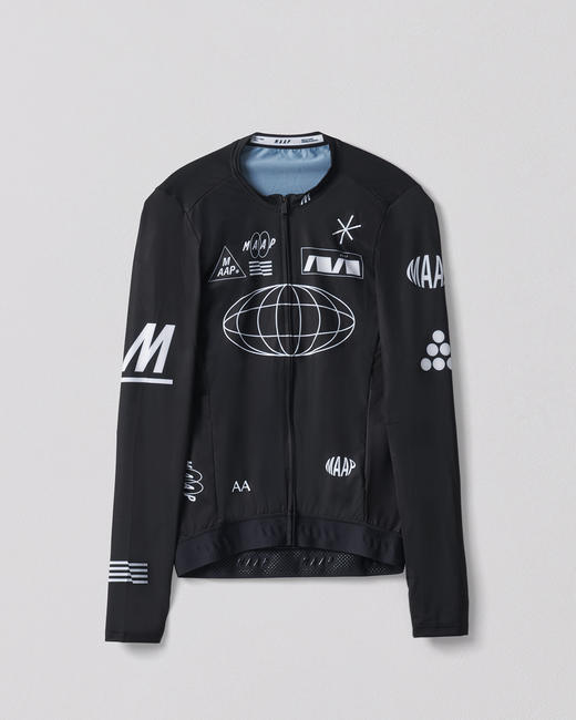 MAAP 男士 Axis Pro Jersey LS Black 长袖骑行服 商品图0