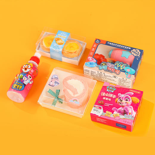 儿童节快乐大礼包（棒棒糖卷+啵乐乐+芝士蛋挞+发光陀螺枪+汪汪队注心饼干） 商品图0