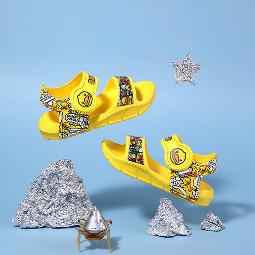 B.Duck小黄鸭童鞋夏季儿童凉鞋23-30 B2385039 商品图1