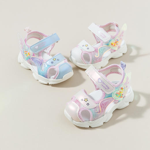 贝贝怡宝宝学步鞋凉鞋女童夏季2022新品宝宝鞋子可爱印花 商品图0