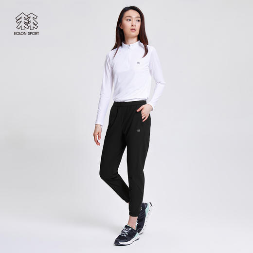 KOLONSPORT可隆梭织长裤女款凉感运动长裤防晒束脚裤子休闲裤夏LKLP2MN250 商品图2