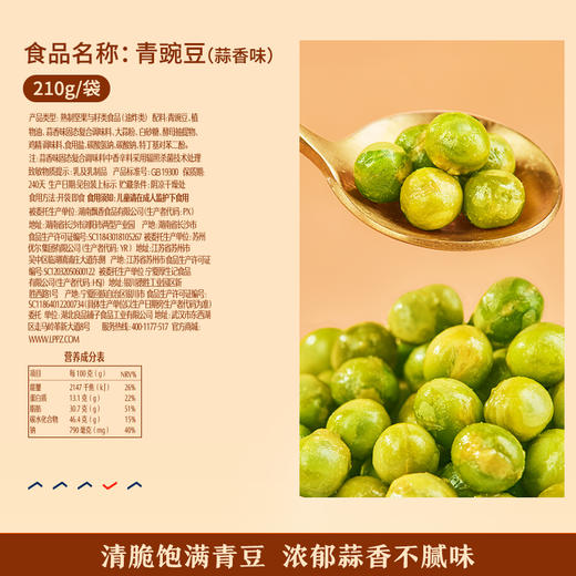良品铺子青豌豆蒜香味210g（1558礼盒） 商品图1