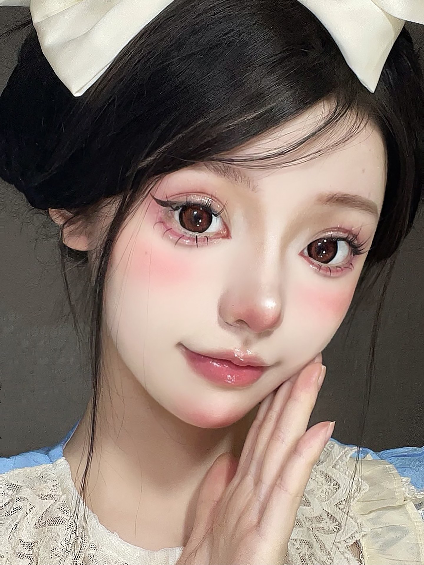 Hanawink年抛隐形眼镜 酒渍杨梅14.5mm 1副/2片-VVCON美瞳商城21