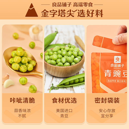 良品铺子青豌豆蒜香味210g（1558礼盒） 商品图2