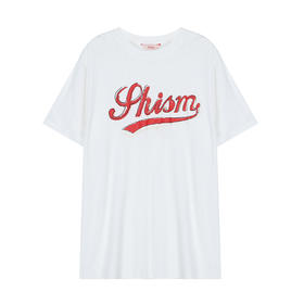 复古印花宽松T恤